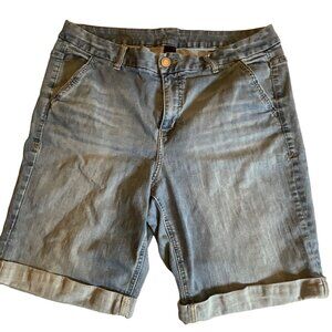 Lane Bryant Denim Bermuda‎ Shorts Size 18 Light Wash Casual Summer Wear